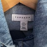 Topshop ‎ Short Sleeve Belted Cotton Denim Romper in Blue Size 4 Photo 5