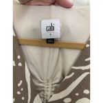 CAbi Brown Cinch Back Cutout Tiered Dress Size Small Wedding Guest Granola Photo 6