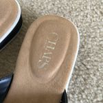 CHAPS Black Faux Leather Olessia Sandals sz7 Photo 3