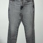 Good American Women’s Grey Slim Strait Jean High Rise Slit 8/29 Photo 3