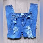 Cello  Women’s Ripped Distressed Blue Denim Jeans Photo 2