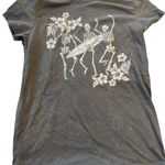 Wound Up Women's Skeleton Surf Graphic Tee With Short Sleeves, XXS Photo 1