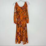 Anthropologie  Moulinette Souers Cara Cara Silk Floral Dress Size 4 Photo 3