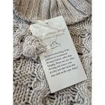 Soft Surroundings  NWT Sweater Open Cable Knit Flare Sleeve Mock Neck sz L Photo 7