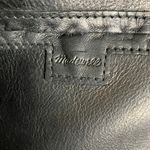 Madewell  The Medium Transport Black Leather Open Tote Bag Photo 4