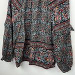 American Eagle  Floral Print Peasant Boho Women's Top size Large Photo 7
