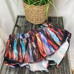 Lululemon  Black Multi Color Print Hotty Hot Athletic Sport Shorts 8 Photo 0