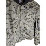 Lysse  NY Green Camo Moto Jacket Faux Suede Medium EUC‎ Photo 4