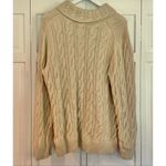 L.L. Bean wool ivory cableknit turtleneck sweater xl petite Size undefined Photo 1