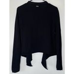 prAna Black Open Front Waterfall Cardigan Photo 7