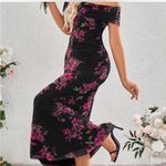 Amazon Elegant Floral Off-Shoulder Dress Photo 1