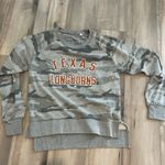 Pressbox University of Texas longhorns grey gray camo sweatshirt sweater crewneck m Photo 0