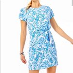 Lilly Pulitzer Inka Resort Mini Dress in Aqua White Size Medium Photo 1
