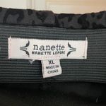 Nanette Lepore  Charcoal Leopard Print Pants. Size XL Photo 1