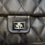 Forever 21 Black Quilted Shoulder Bag with Chain Strap Photo 1