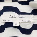 Anthropologie Isabella Sinclair Black Cream Waves Drop Waist Tunic Size Small Photo 11