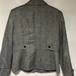Vintage Kasper Pinstriped Blazer Light Shoulder Pads Gray Blue Green Size 12 Photo 10