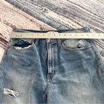 DAZE Denim Cropped Wide Leg Distressed Blue Jeans Size 29 Photo 8