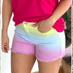 Judy Blue NWT ‎ Cut Off Denim Ombre Shorts  Medium Photo 0