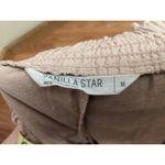 Vanilla Star Jeans Vanilla Star Smocked Ruffle Linen Blend Pink Shorts Junior Sz M Cottage Peasant Photo 5