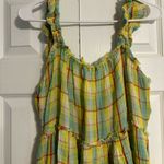 Anthropologie By  Ruffled Plaid Babydoll Dress Photo 7