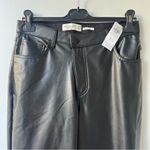 Abercrombie & Fitch NWT Vegan Leather 90s Straight Pant - Black - Size 30/10s Photo 5