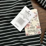 Pink republic Black‎ Striped Women's Top shirt blouse small nwt Photo 2
