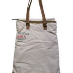 Bronca Tote Canvas Bag White Brown Handles Apparel Connecting Humanity Uruguay Size M Photo 1