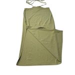 We Wore What  Size XS‎ Cutout Midi Skirt Sage Green Coastal Beach Party NWT Photo 3