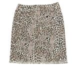 Tyler Boe Pencil Skirt Size 4 Light Pink Brown Leopard Womens Stretch 28X20‎ Photo 5