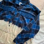 Urban Outfitters blue bleach dye flannel Photo 0