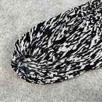 H&M Women’s Pleated Wrapover Midi Dress Longsleeve V-Neck Print in Light Beige L Photo 6