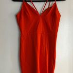 Bebe MOVING SALE - Orange Strappy Dress Photo 4