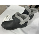 Womans JBU Finland Size 10 M Black Lined Slip On Ankle Boots Photo 2