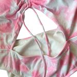Xhilaration Juniors' Pink Tie-Dye Shoulder Tie Swimsuit - Size Large - NWT Photo 9
