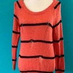 Love by Design  orange sweater in size small Photo 0