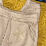 Olive & Oak  Size S Beige Embellished Sweatpants Photo 2