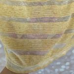 Max Studio  Yellow and Cream Blouse Photo 4