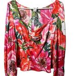Rachel Zoe Women’s Flora Long Sleeve Dressy Blouse With Floral Detail in Front Photo 0