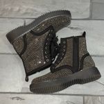 Madden Girl  Rhinestone Studded Kurrt Combat Boots - size 7M Photo 2