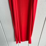 Something Navy  Easy Knit Spaghetti Strap Midi Dress with Slit Red Poppy Size M Photo 7