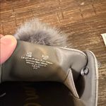 Sam Edelman Leya Size 10 Gray Faux Suede Slip On Platform Sneakers Pom Pom Photo 4