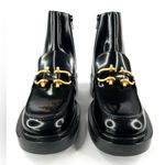 Bottega Veneta Monsieur Horsebit Glossy Black Leather Zip Ankle Boots Size EU 38 Photo 4