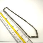 Rhinestone V necklace Silver Photo 6