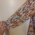 Stella Tweed  Size Medium M Blouse Paisley Sheer Light Weight Top Boho Photo 5