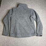 Patagonia Women's Small Grey Teddy Fleece 1/2 Zip Pullover Sweatshirt Photo 5