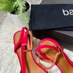 Ba&sh  Red Camelia Block Sandals Photo 6