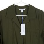 Popsugar  Button Front Romper Green XL NWT Photo 1