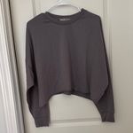 Tresics  Dark Gray Long Sleeve Crop Top Photo 0