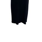 Reformation Jeans Mini Tank Dress Ribbed Double V-Neck Black Tencel Size Large Photo 3